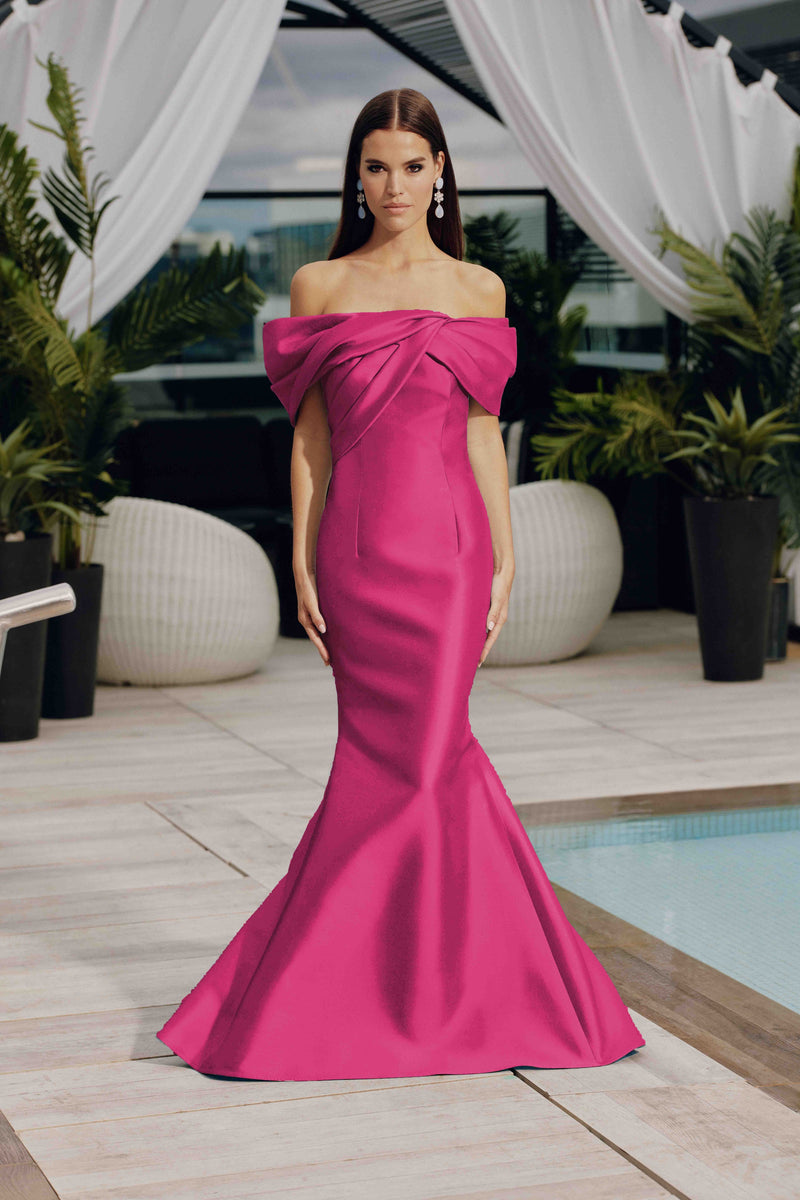 Off-the-shoulder Gown