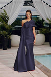 One-shoulder Gown