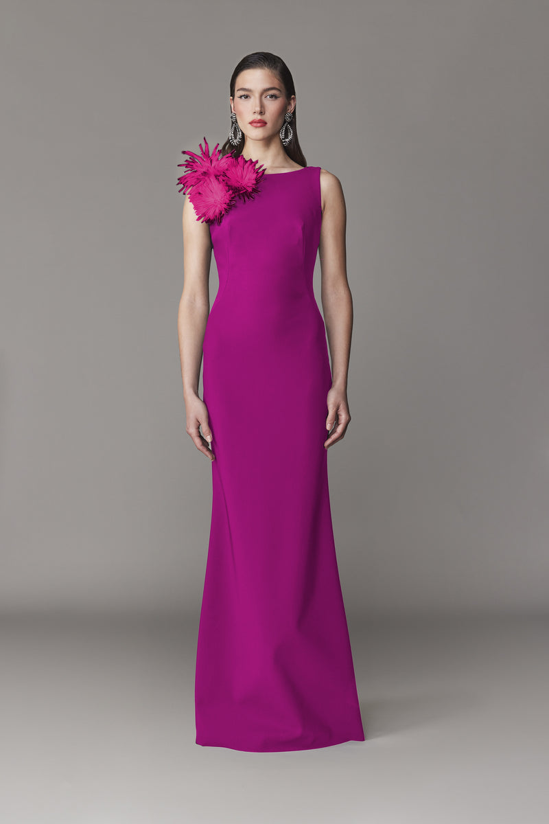 SLEEVELESS JERSEY GOWN