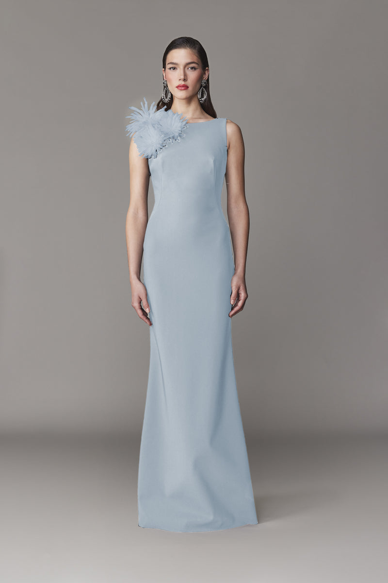 SLEEVELESS JERSEY GOWN