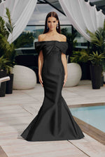 Off-the-shoulder Gown